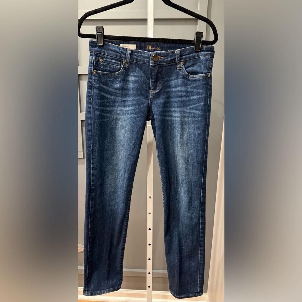 KUT FROM THE KLOTH Size 4 Catherine Boyfriend Jeans Dark Wash KP897MA1